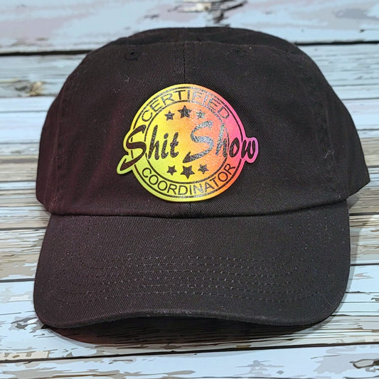 Baseball Cap - Shit Show w. Leatherette Patch Design