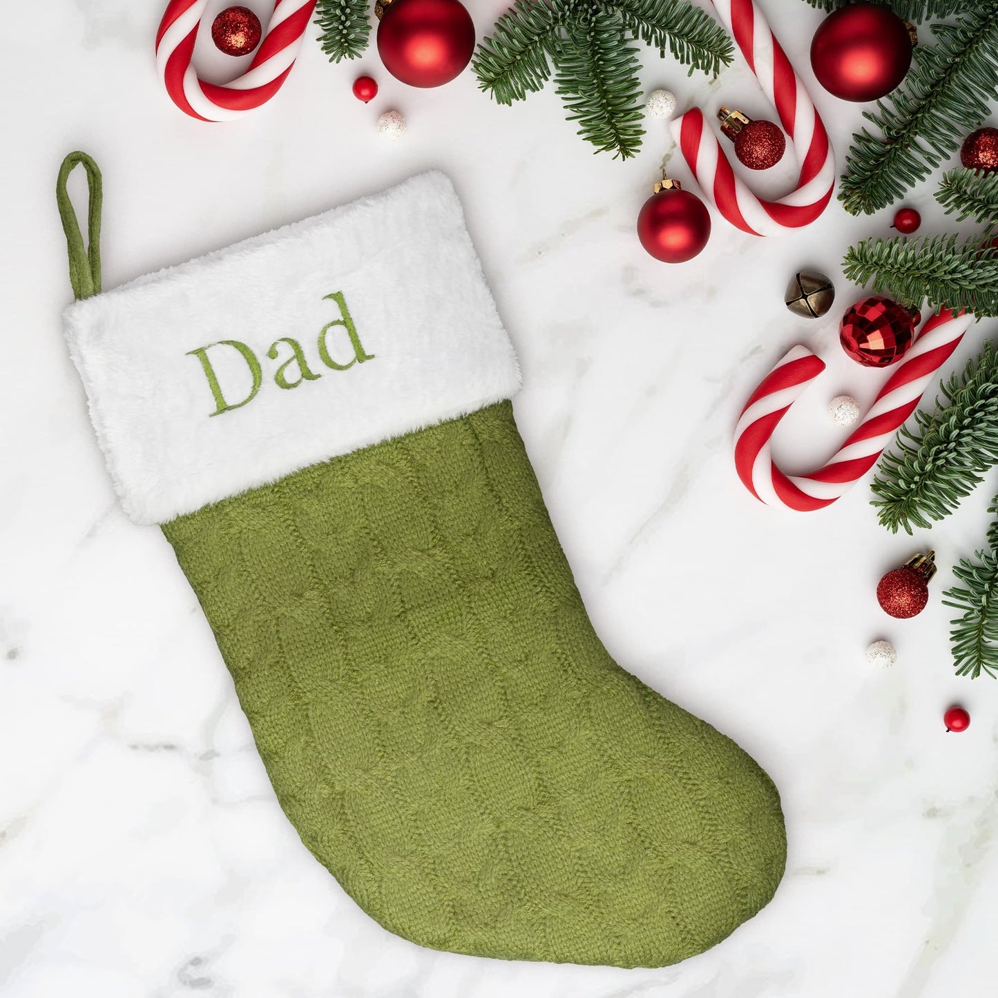 Embroidered Christmas Stockings (Customizable)